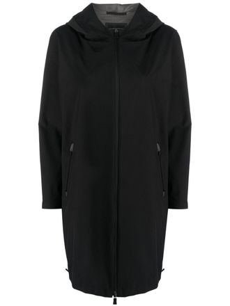 Herno Laminar hooded parka coat - women - Polytetrafluoroethylene (PTFE)/Polyamide/Polyester - 40 - Black