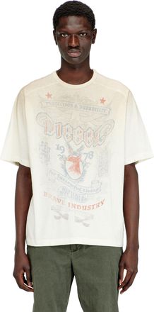 Diesel T-shirt with Diesel crest graphic - T-Shirts - Man - White