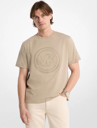Michael Kors Logo Charm Cotton Jersey T-Shirt