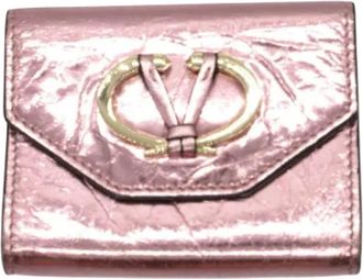 Valentino Pre-owned Leather home-office - Dames - Vintage Accessoires - Roze - ONE Size - Leer - Vintage