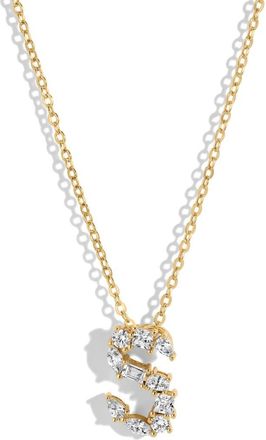 Lili Claspe Letter Pendant Necklace in Gold S at Nordstrom