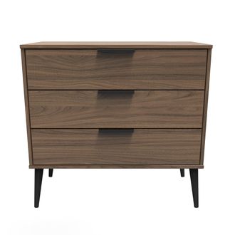 Welcome Furniture Helsinki Ready Assembled 3 Drawer Chest in Carini Walnut - Welcome Furniture | TJ Hughes