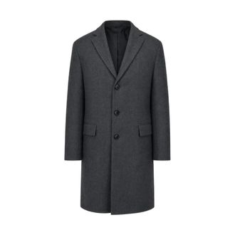Dries Van Noten 00170-Rustic 2058 Jas - Heren - Mantel - Grijs - M - Jassen