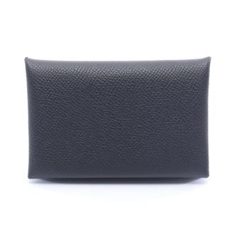 Herm&egrave;s Black Epsom Leather Leather Coin Purse/Coin Case (Pre-Owned)