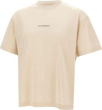C.P. Company T-Shirts - Heren - T-shirts - Beige - S - Tops