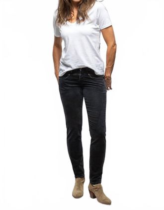 Mac Jeans Rich Slim Velvet Jeans In Grey