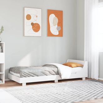 Berkfield Home Bed Frame without Mattress White 90x200 cm Solid Wood Pine
