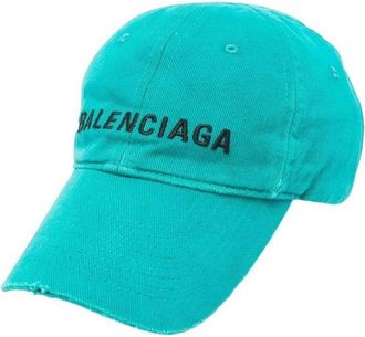 Balenciaga Logo Front Cap Petrol Blue 673319410B20360