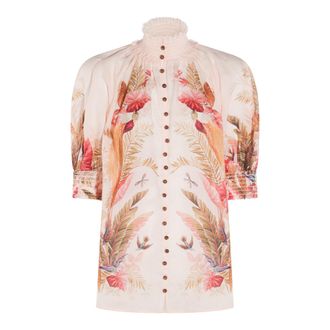 Zimmermann Top Cream Palm Floral