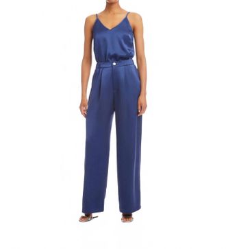 Fifteen Twenty Sofi Pleated Pants In Deep Blue