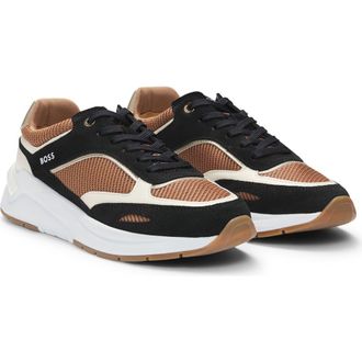 BOSS Skylar Runn Sneaker in Beige at Nordstrom Rack, Size 10