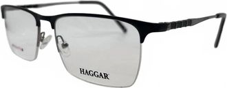Haggar MenS H291 Rectangle Eyeglasses In Matte Black