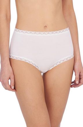Natori Bliss Cotton Full Brief in White at Nordstrom, Size X-Large