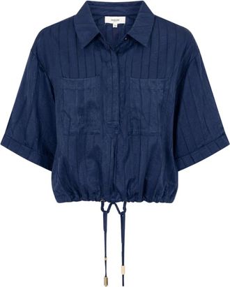 Suncoo Mujer, Blusas y Camisas, Azul, Talla: XS