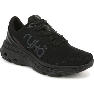 Ryk&auml; Devotion X Max Walking Sneaker in Black at Nordstrom, Size 6.5