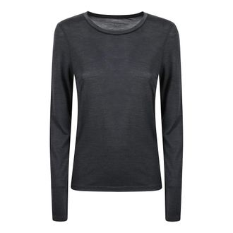 Majestic Filatures Dames, Tops, Zwart, Maat: S Wol