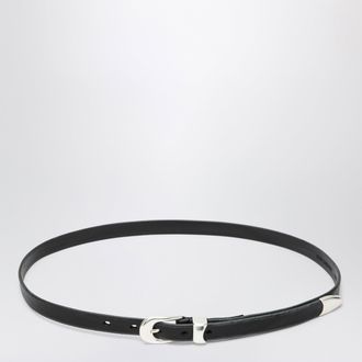 Our Legacy Olega belt in black calfskin leather