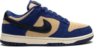 Nike Womens Dunk Low Sneakers In Royal Suede