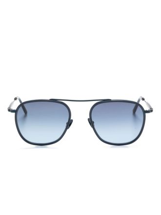Moscot Fanagle zonnebril met piloten montuur - Blauw