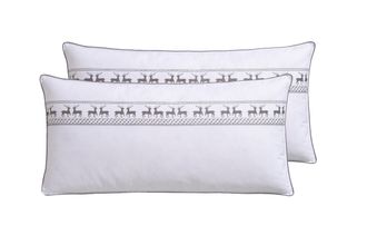 Älgdröm Federkopfkissen »Finja Kopfkissen in 40x80 cm, 80x80 cm, 2-tlg.« Füllung: 90Federn10Daunen Bezug: Baumwolle 2 Stk. tlg. Kissen im Spar-Set, Made in Ge