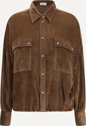 Brunello Cucinelli Corduroy Shirt Female XL