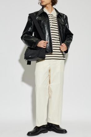 Our Legacy Leather Jacket, Mens, Black