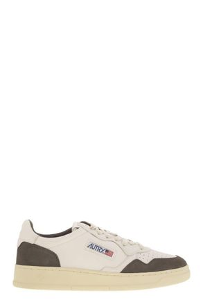 Autry Medalist Low - Leather And Suede Sneakers