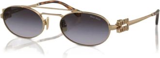 Miu Miu Eyewear Occhiali da sole in metallo - Oro