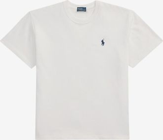 Polo Ralph Lauren Besticktes Rundhals-T-Shirt aus Baumwolle Pony