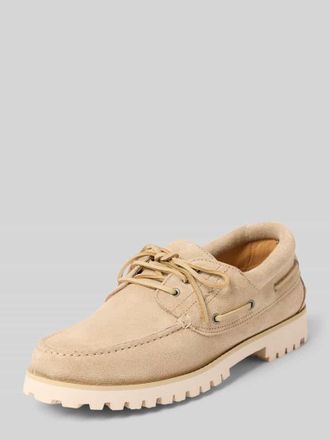 GANT Bootsschuhe aus Leder mit profilierter Sohle in Sand, Gr&ouml;&szlig;e 40