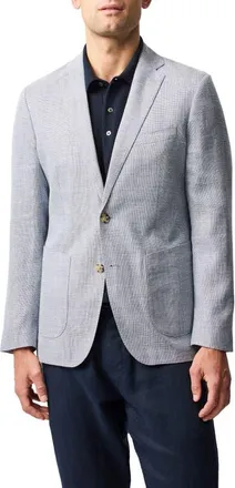 Rodd & Gunn The Cascades Slub Linen & Wool Sport Coat in Sky at Nordstrom, Size Xxx-Large