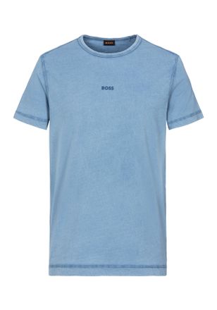 Boss Orange by Hugo Boss T-Shirt BOSS ORANGE Tokks, Herren, Gr. S, blau (open blau462), Single Jersey, Obermaterial: 100% Baumwolle, unifarben, regular fit h&uuml;ftbedeckend, Rund