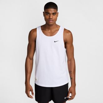 Nike Mens Swim Tank Top Top in White | NESSF515-100