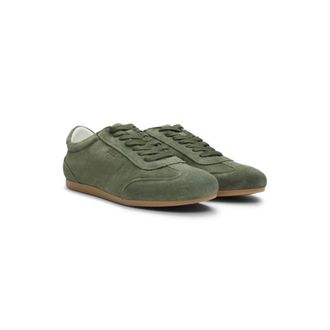 BOSS Suede sneakers with logo details