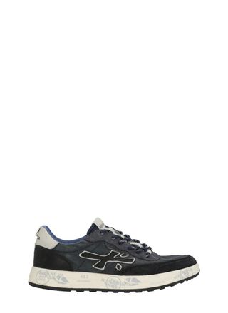 Premiata Dark Blue Nous 7726 Suede-Blend Sneakers