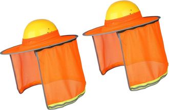 OEM Visores De Casco Para Protecci&oacute;n Solar De Verano, 2 Unidades - Naranja