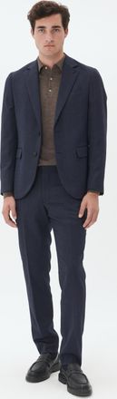 Matinique Pants Suiting MAlas Regular fit navy blue