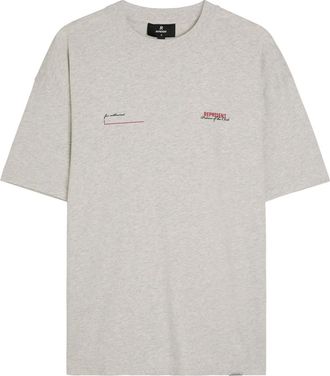 Represent Patron of The Club Printed Cotton T-shirt - Cream - Xxl