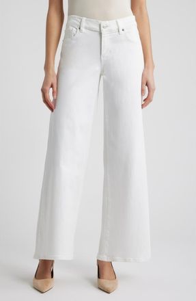 Frame Denim Le Slim Palazzo Jeans in White at Nordstrom, Size 24