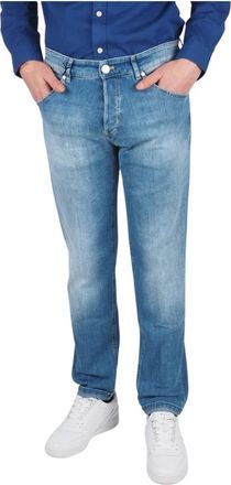 Pantaloni Torino Reggae Heren Jeans Zachte Touch - Heren - Slim Fit Jeans - Blauw - W38 - Denim - Jeans