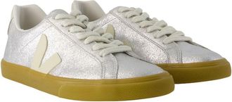 Veja Womens Sneaker Silver Calfskin
