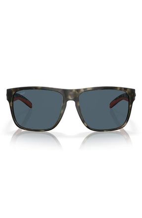 Costa Rinconcito 60mm Square Polarized Sunglasses in Wetlands /Gray 580P at Nordstrom