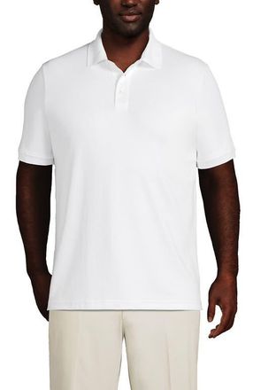 Lands End Short Sleeve Cotton Supima Polo Shirt in White at Nordstrom, Size Xx-Large