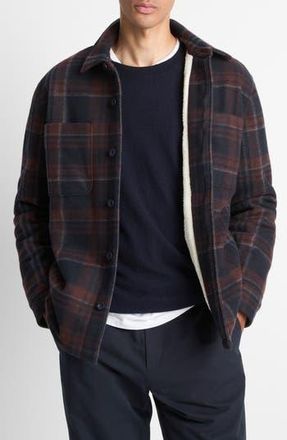 Vince Plaid Shirt Jacket in Coastal Combo at Nordstrom Rack, Size Xx-Large