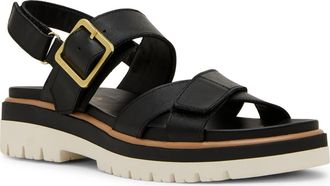 Blondo Brooke Water Resistant Sandal in Black Leather at Nordstrom Rack, Size 8.5