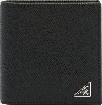 Prada Mens Saffiano Triangolo Billfold Wallet