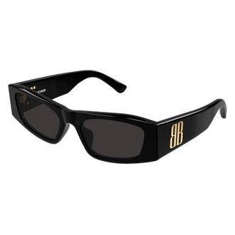 Balenciaga Grey Rectangular Mens Sunglasses BB0478S 001 55