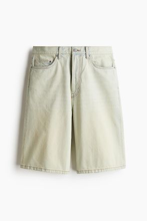 H&M Baggy Denimshorts - Blasses Denimblau