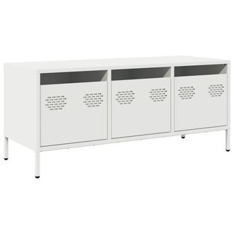 Berkfield Home TV Cabinet White 101.5x39x43.5 cm Cold-rolled Steel