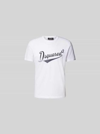 Dsquared2 T-Shirt mit Label-Print in Weiss, Gr&ouml;&szlig;e XXL